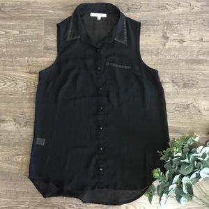 Sheer Black Daniel Rainn Blouse